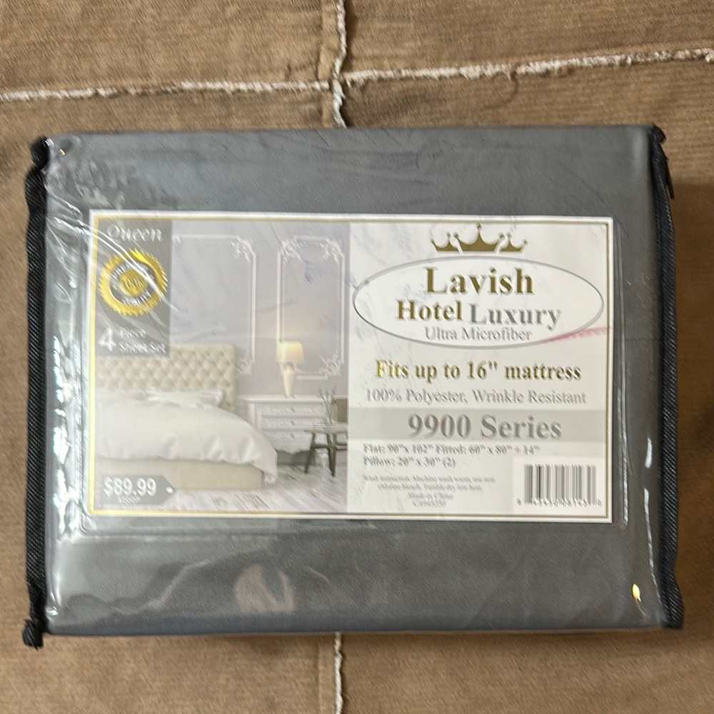 Lavish Gray Sheets 9900 Series Bedding Queen